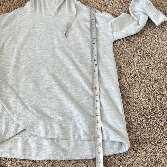 Yogalicious Gray Cowl Neck Hooded Women's Sweatshirt Size Small - Picture 16 of 16